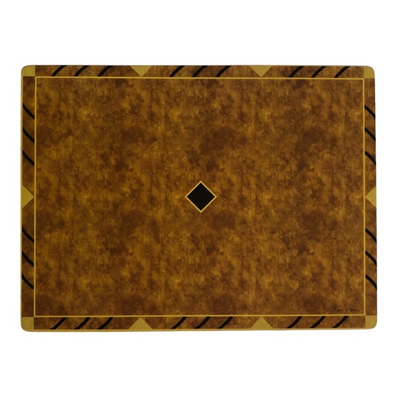 Lynn Chase Designs Art Deco Wooden Placemats $75 each - Picture 1 of 10